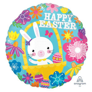 Happy Easter Cute Bunny Balloon