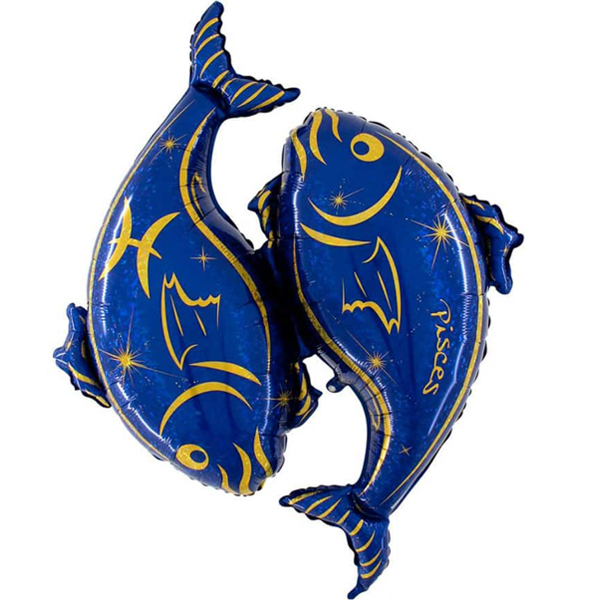 Pisces Zodiac Blue