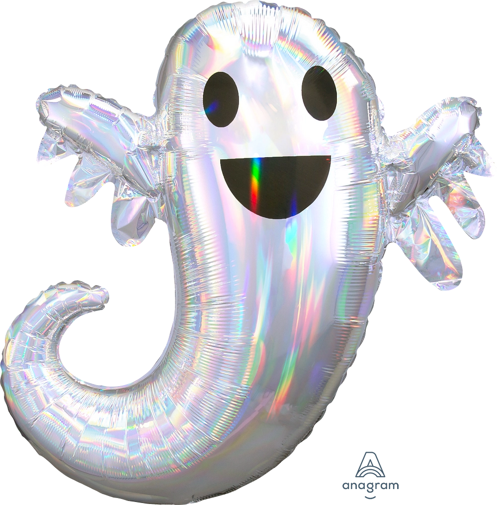 IRIDESCENT GHOST HALLOOWEEN BALLOON