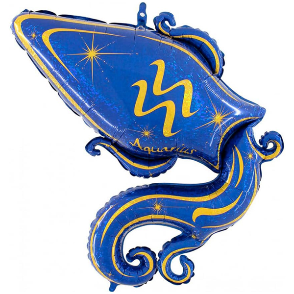 Aquarius Zodiac Blue