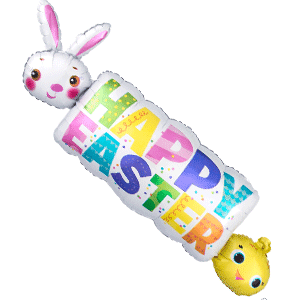 Happy Easter Balloon Banner