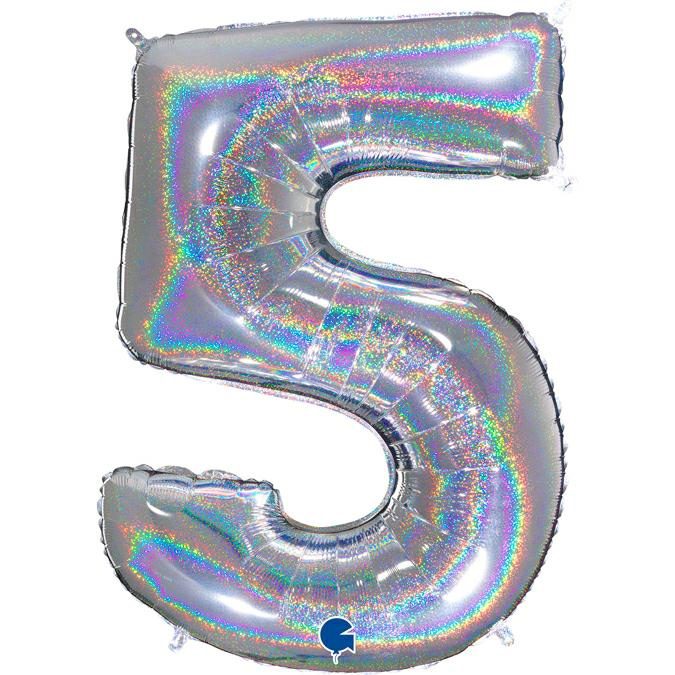 GOLD GLITTER NUMBER 0 BALLOON