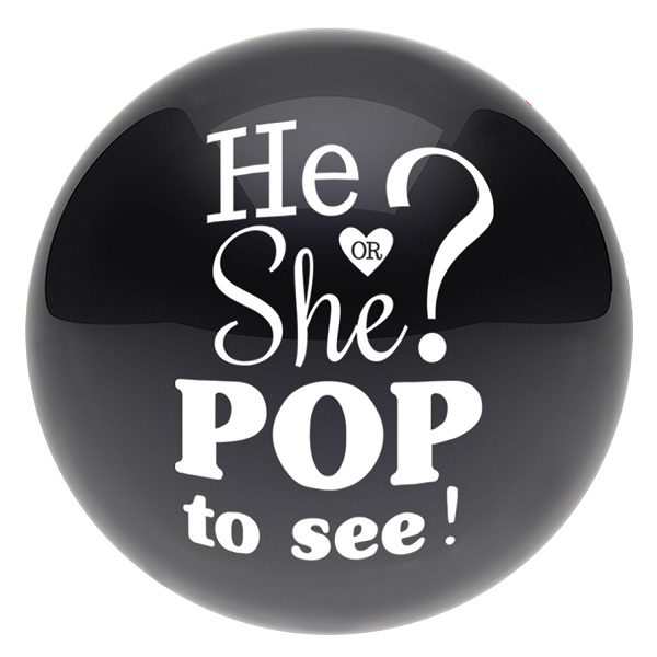 GENDER REVEAL 2FT BALLOON 'HE OR SHE POP TO SEE!'