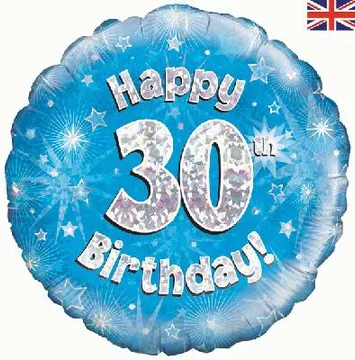 Age Birthday 30 Blue