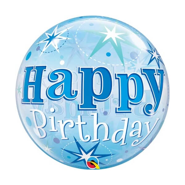 Happy Birthday Blue Bubble