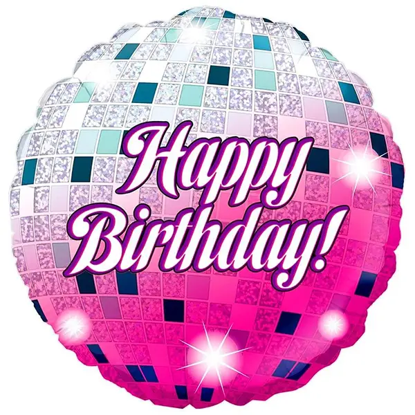 Pink Disco Ball Birthday