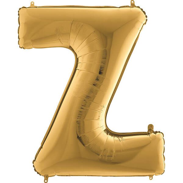 GOLD LETTER Z BALLOON
