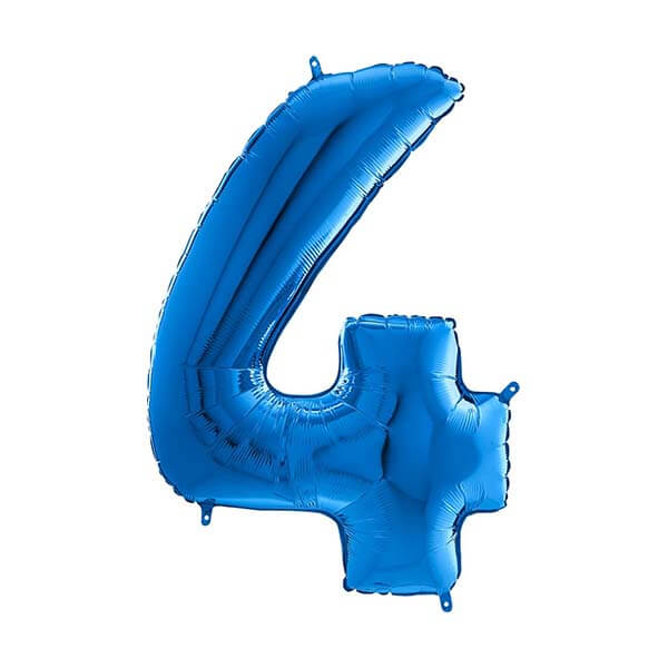 Large 26'' Blue Number Balloon 4