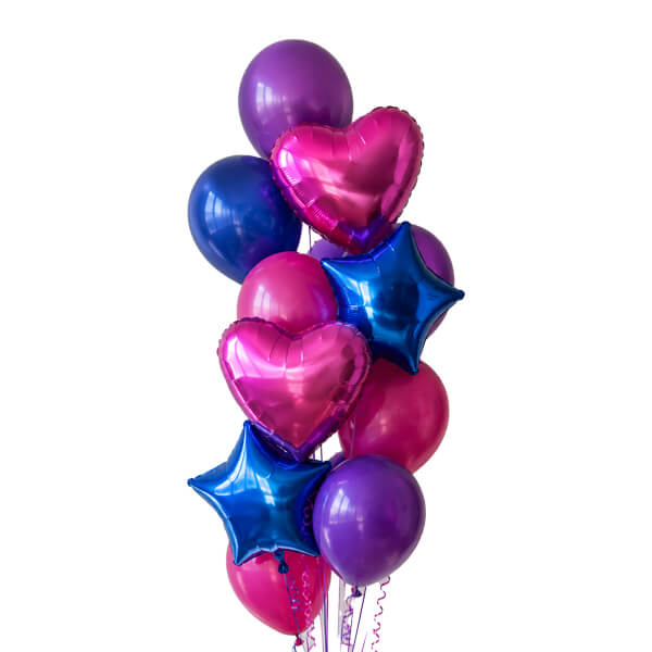 Electric Hearts & Stars Bouquet