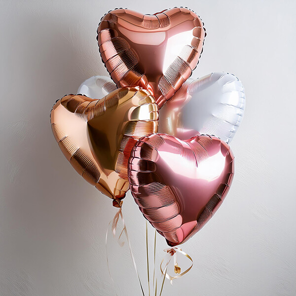 FOIL HEARTS ARRANGEMENT