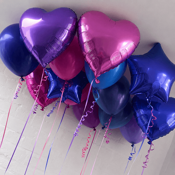 Purple Mix Ceiling Balloons