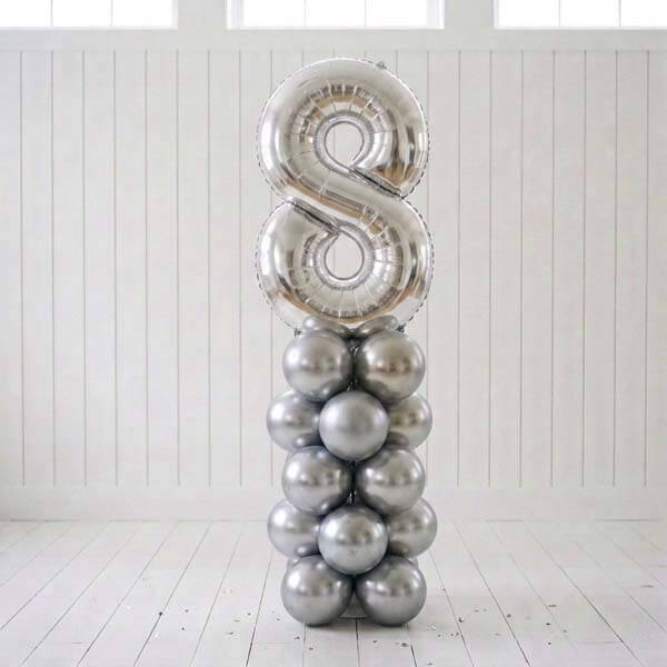 Silver Number Stand  No 8