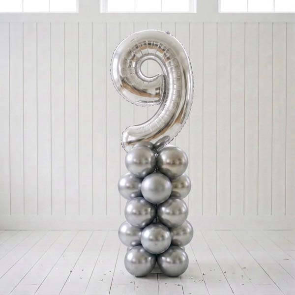 Silver Number Stand  No 9