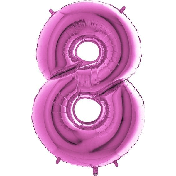 PINK NUMBER 8 BALLOON
