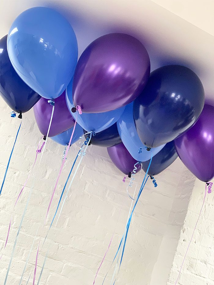 CEILING BALLOONS AZURE & AMETHYST MEDLEY