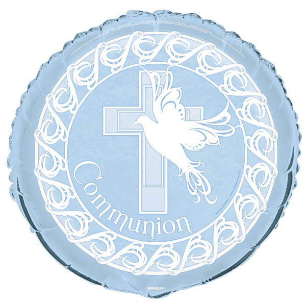 Blue Communion Balloon
