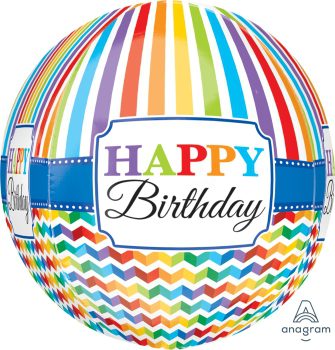 Bright Stripe Chevron Balloon Tree