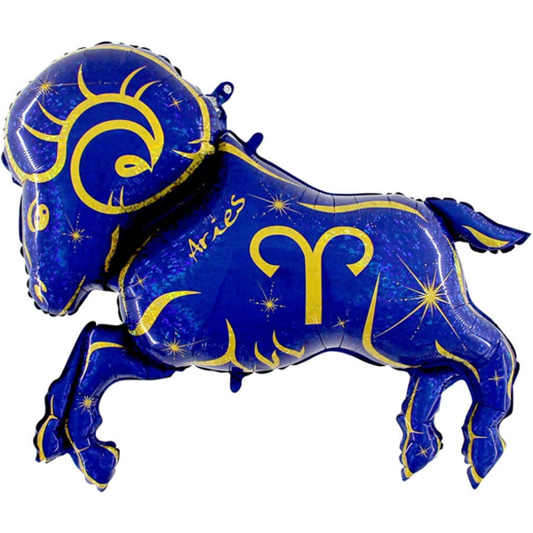 Aries Zodiac Blue