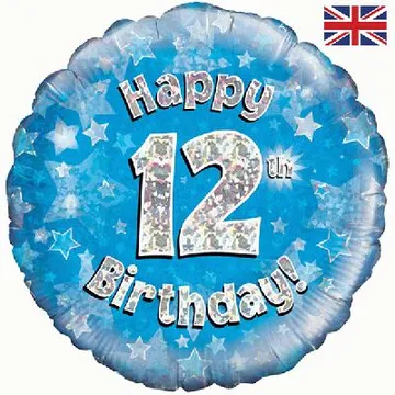 Age Birthday 12 Blue