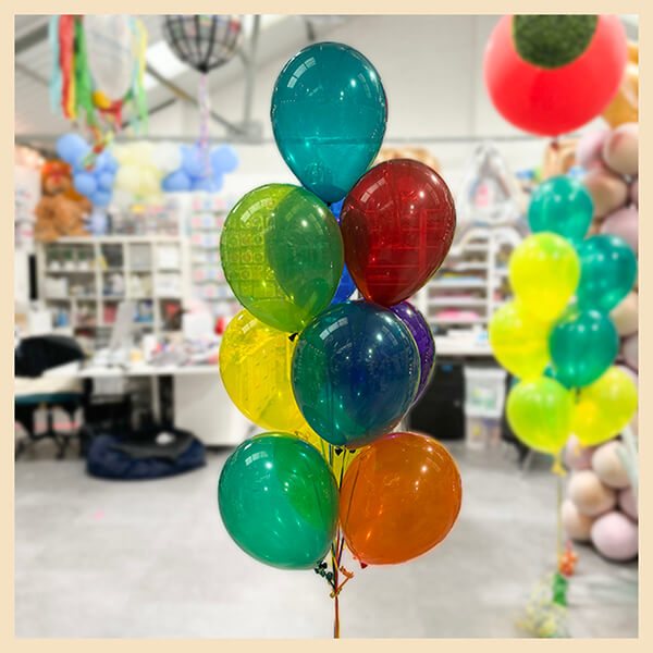 Rainbow Kaleidoscope Balloons