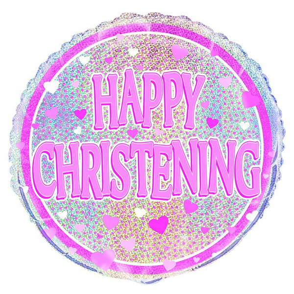 Happy Christening Pink
