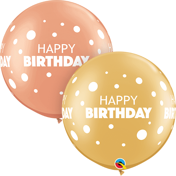 2ft Giant Gold Birthday Balloon