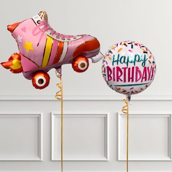 Retro Skate Birthday Balloon Bouquet