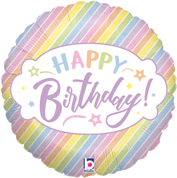 Pastel Birthday Holographic