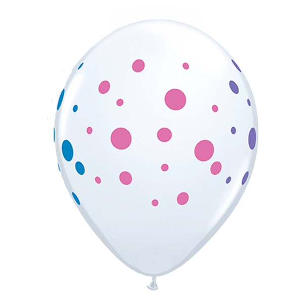 White Polka Dot