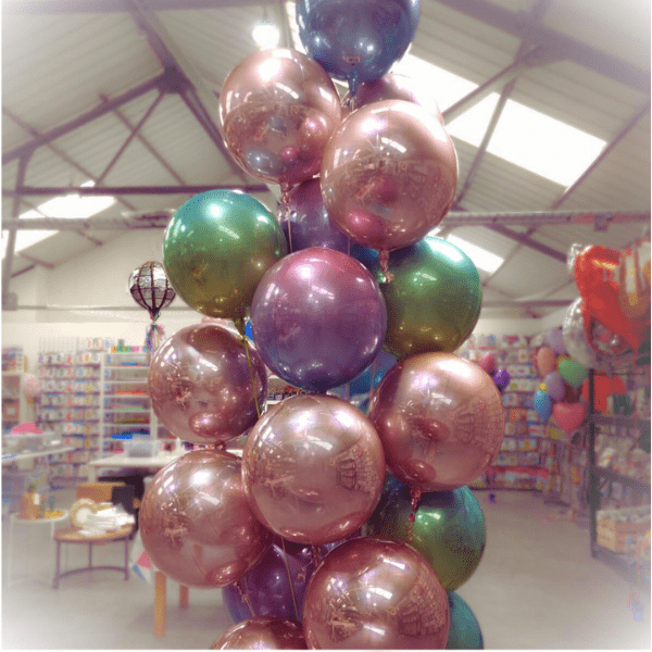 Large Rose Gold & Pastels Orb Bouquet