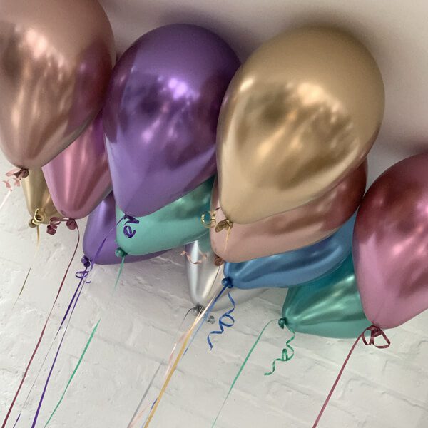 CHROME MIX CEILING BALLOONS