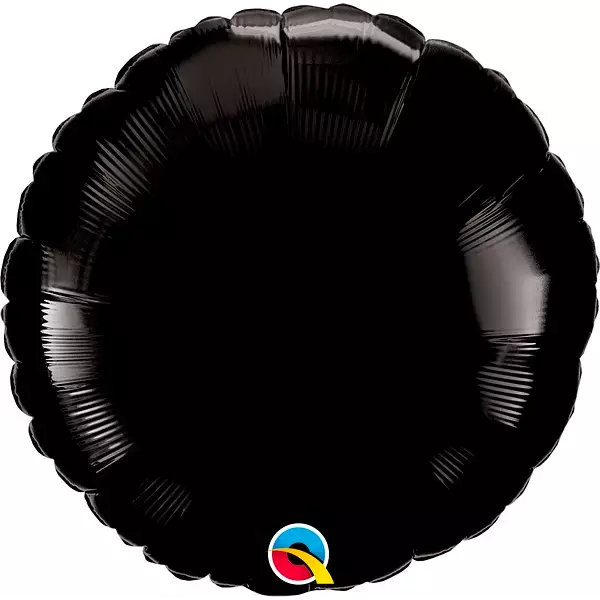 BLACK ROUND FOIL BALLOON