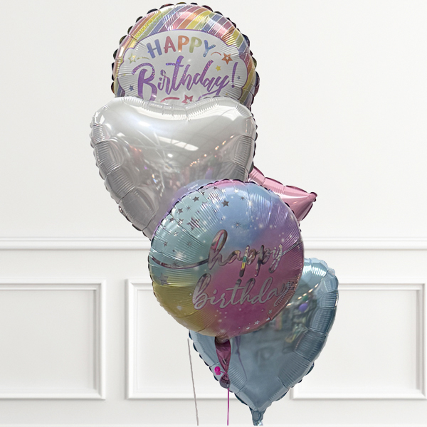 Birthday Pastel Balloon Bouquet