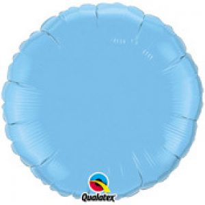PASTEL BLUE MATTE ROUND FOIL BALLOON