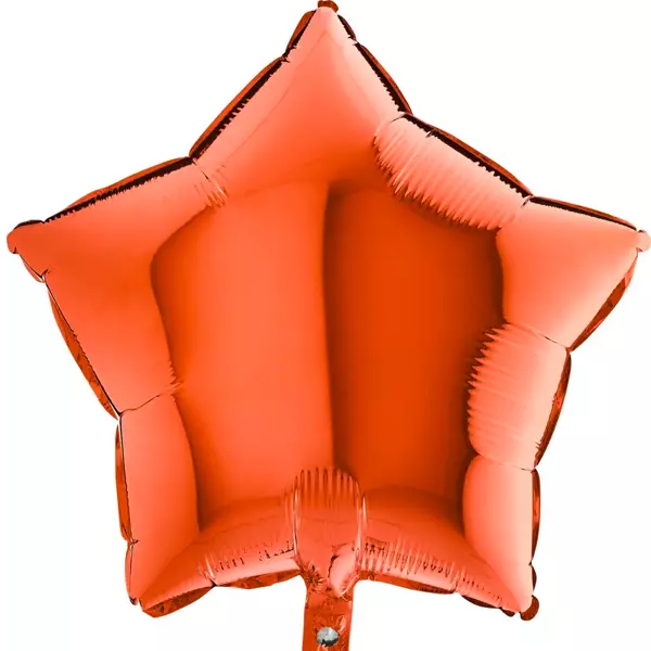 ORANGE STAR FOIL BALLOON