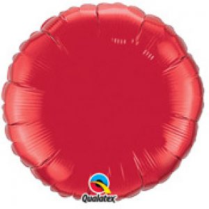 RED ROUND FOIL BALLOON