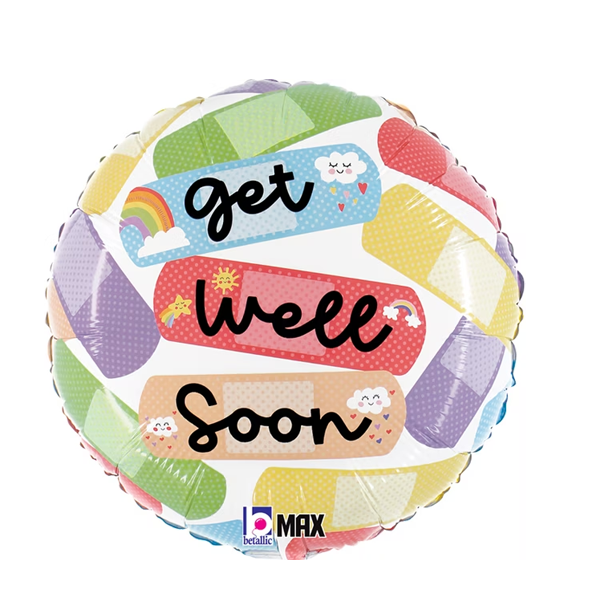 Get Well Soon Cheerful Bandaids