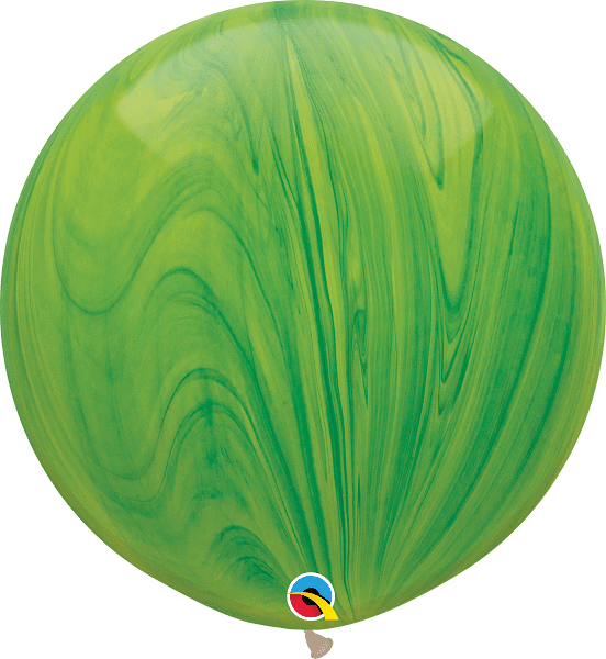 Giant 3ft Marble Green Balloon