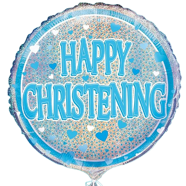 Happy Christening Blue