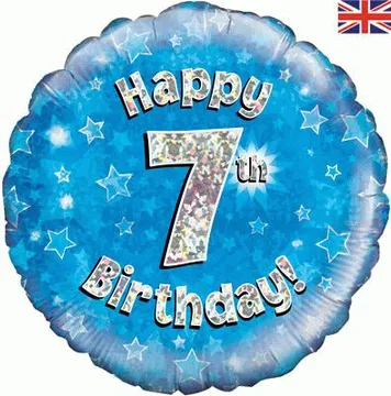 Age Birthday 7 Blue