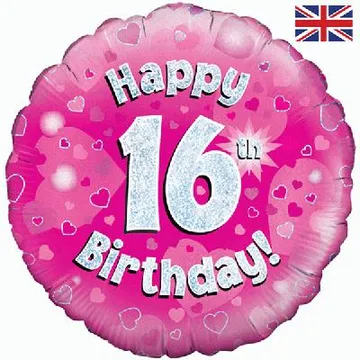 Age Birthday 16 Pink