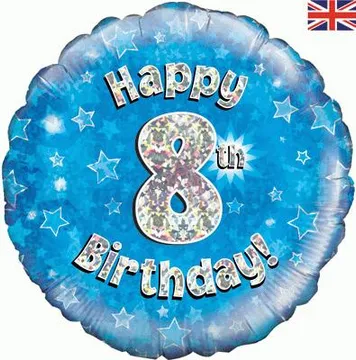 Age Birthday 8 Blue