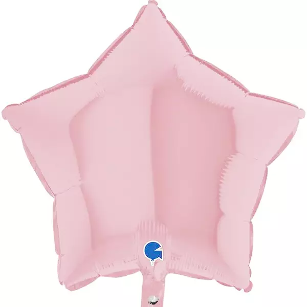 PASTEL PINK STAR MATTE FOIL BALLOON