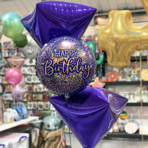 Diamonds in the Royal Sky Birthday Bunch
