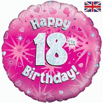 Age Birthday 18 Pink