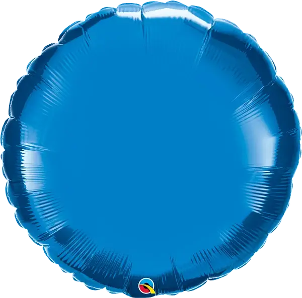BLUE ROUND FOIL HELIUM BALLOON