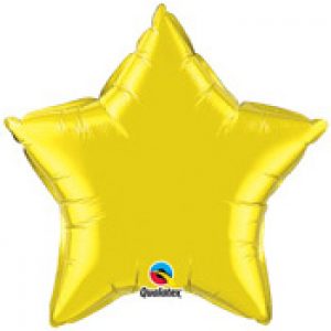 YELLOW STAR FOIL BALLOON