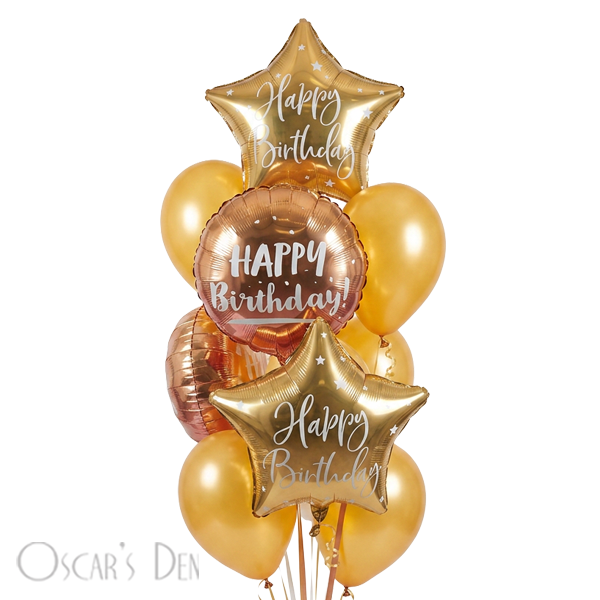 Gold Birthday & Ombre Bunch