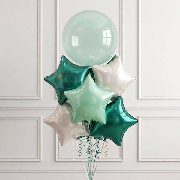 Mint Star Mirage Balloon Bouquet