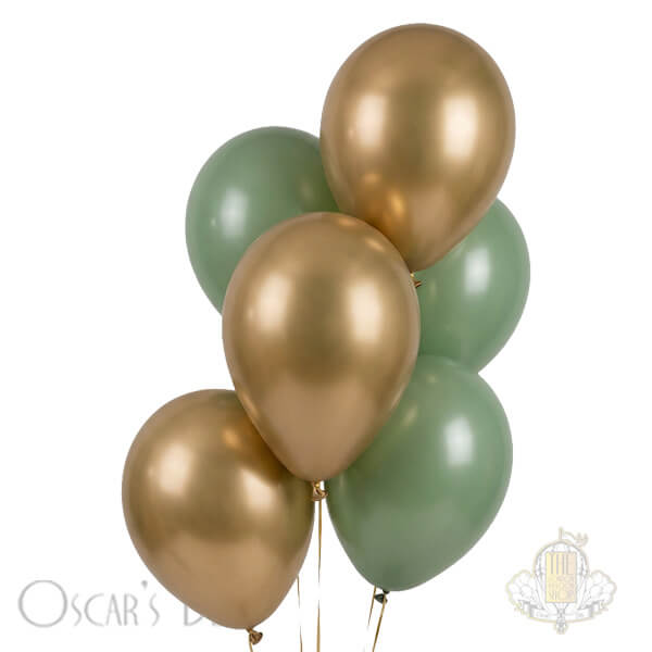 Sage & Gold Balloon Bunch